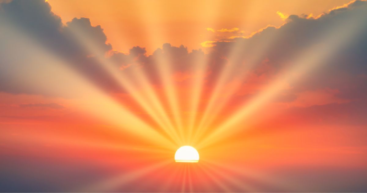 photo of the suns setting