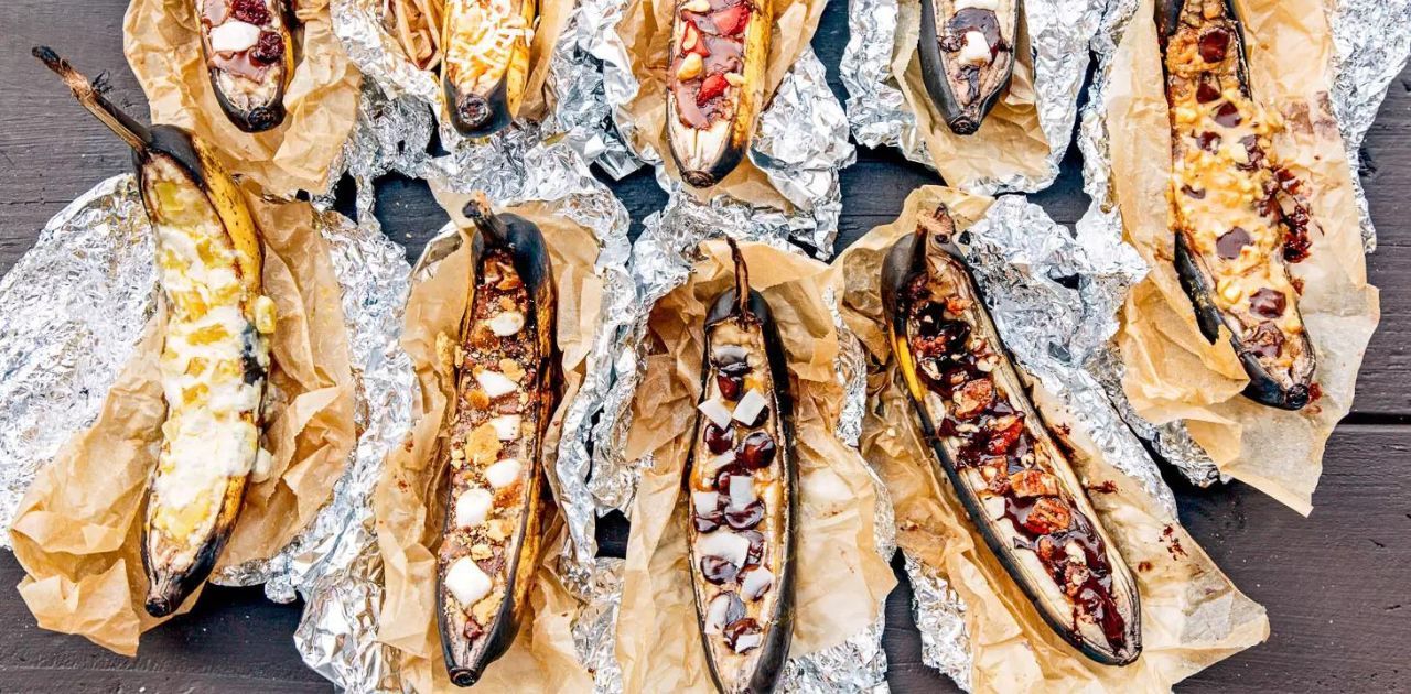 Camping Dessert Ideas - Banana Boats
