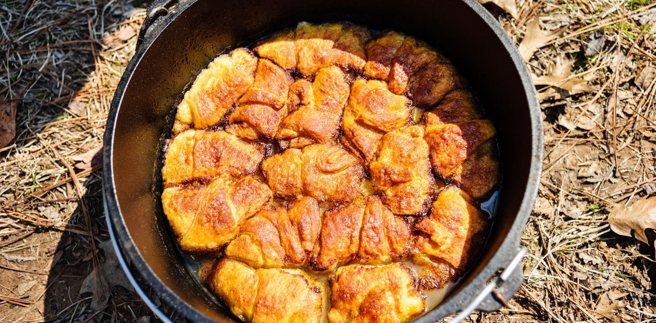 Camping Dessert Ideas - Dutch Oven Cobbler