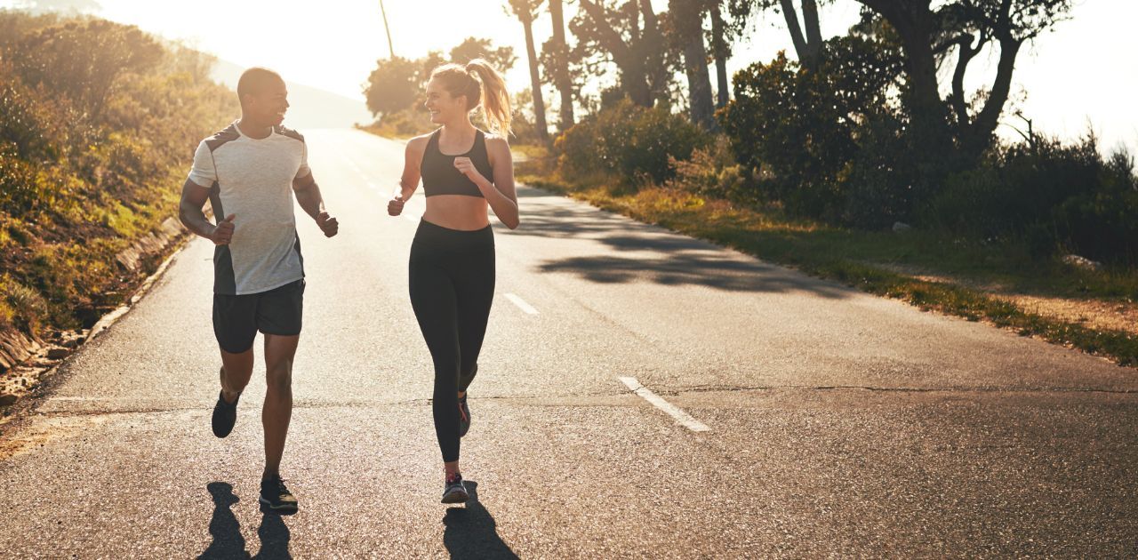 couple running together