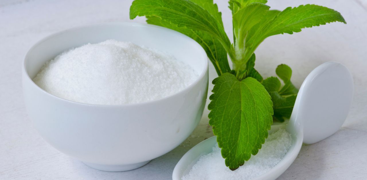 powdered stevia in a bowl