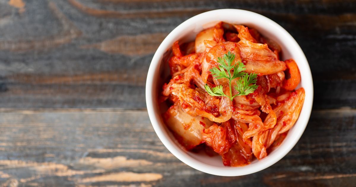 kimchi in a bowl