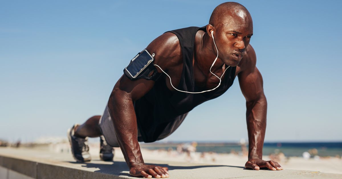 man working out