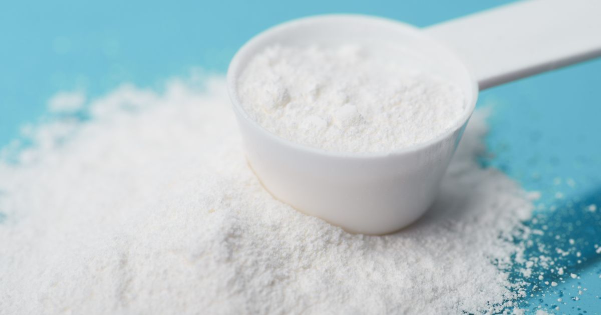 close up of a scoop of beta alanine