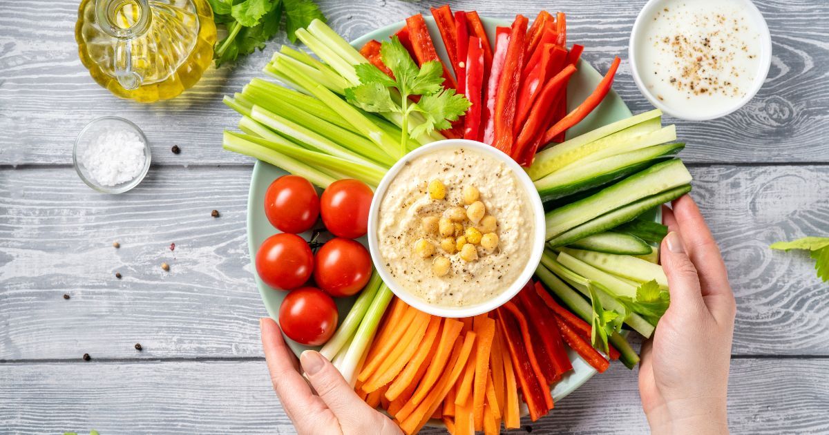 Veggie Sticks with Hummus