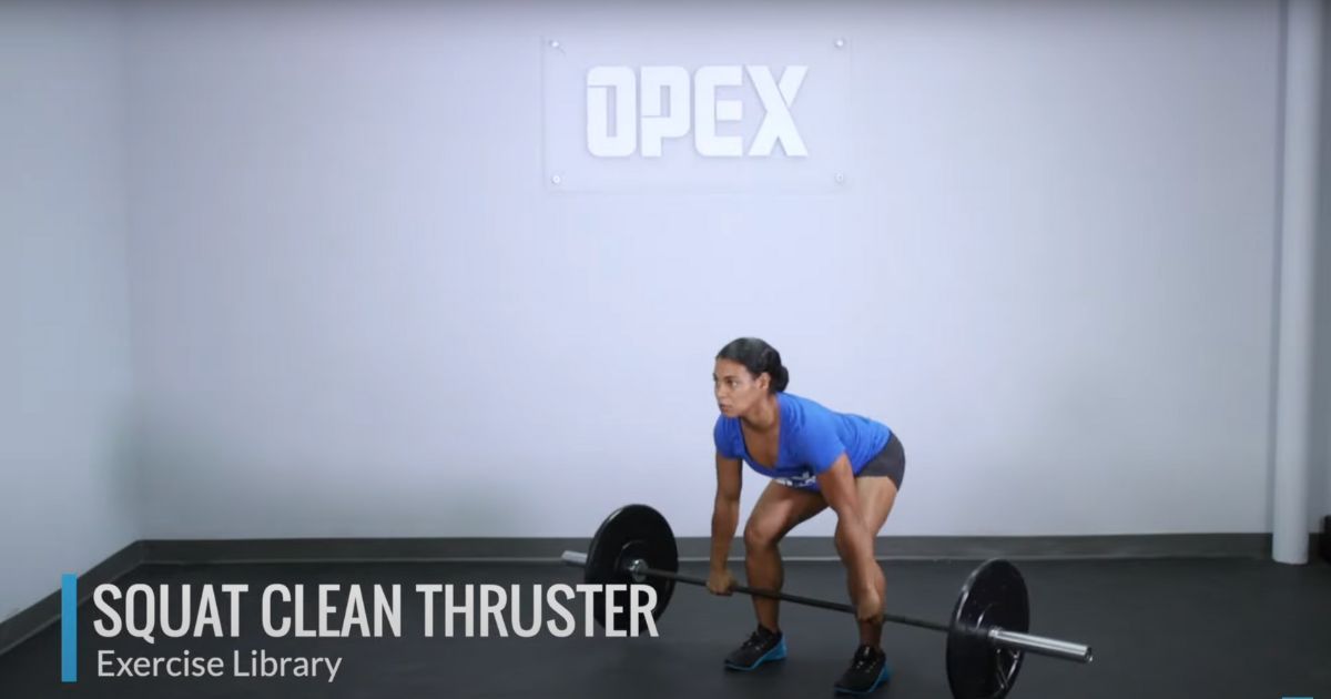 woman back to starting position of cluster