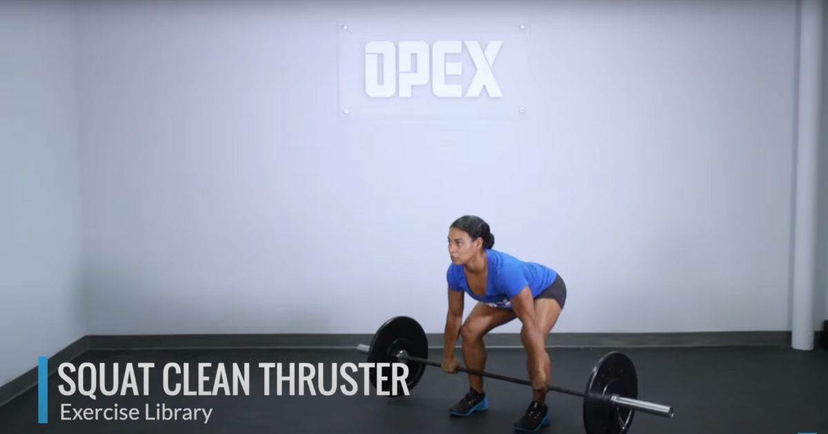 woman in starting position of cluster