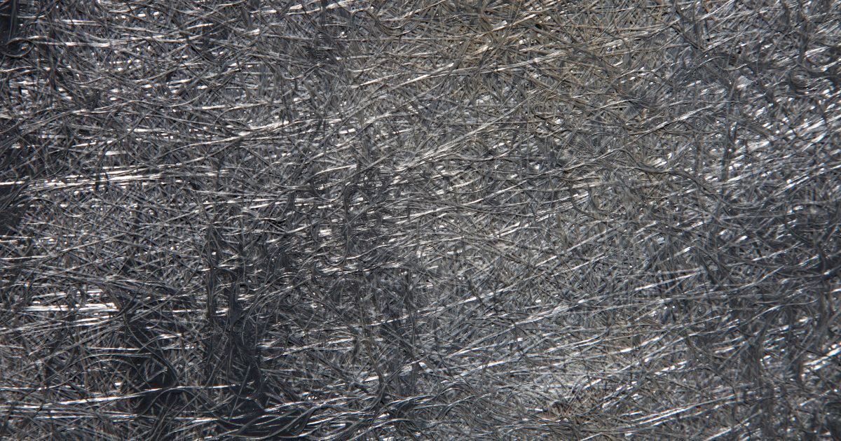 macro shot of fiberglass