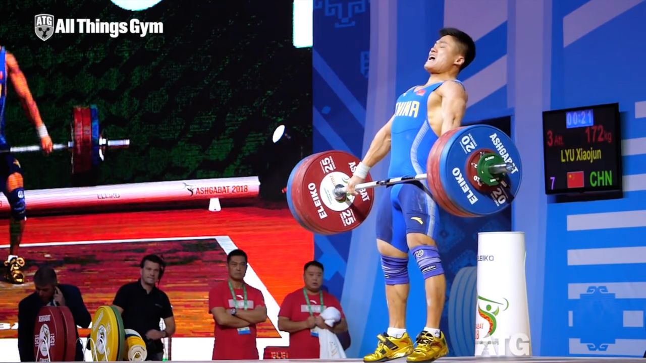 Full hip extension of the snatch