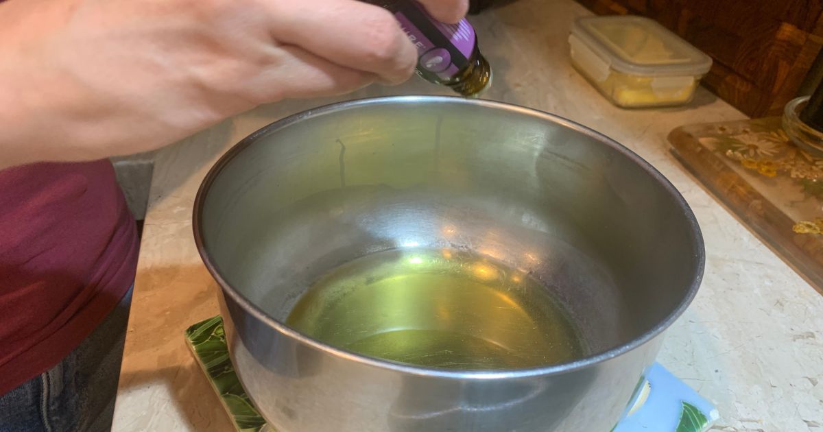 adding essential oils