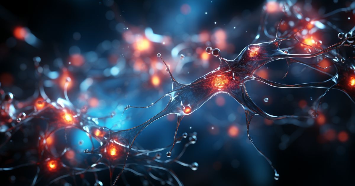 illustration of brain neurons firing