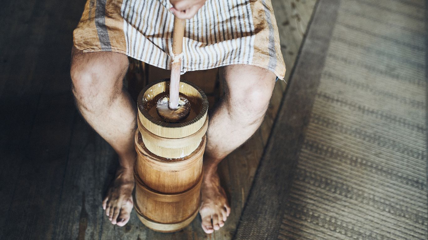churning butter