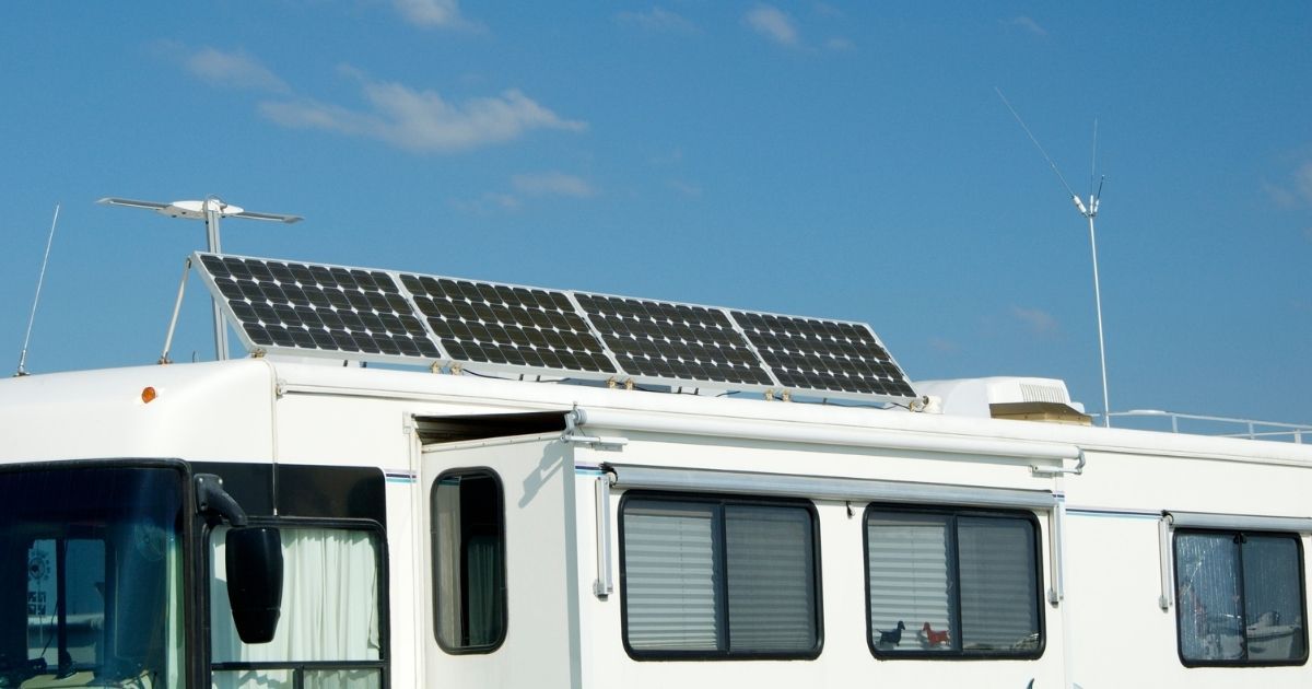 solar panels on RV
