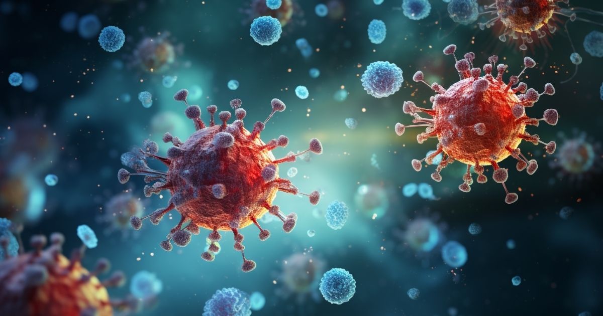 rendering of virus