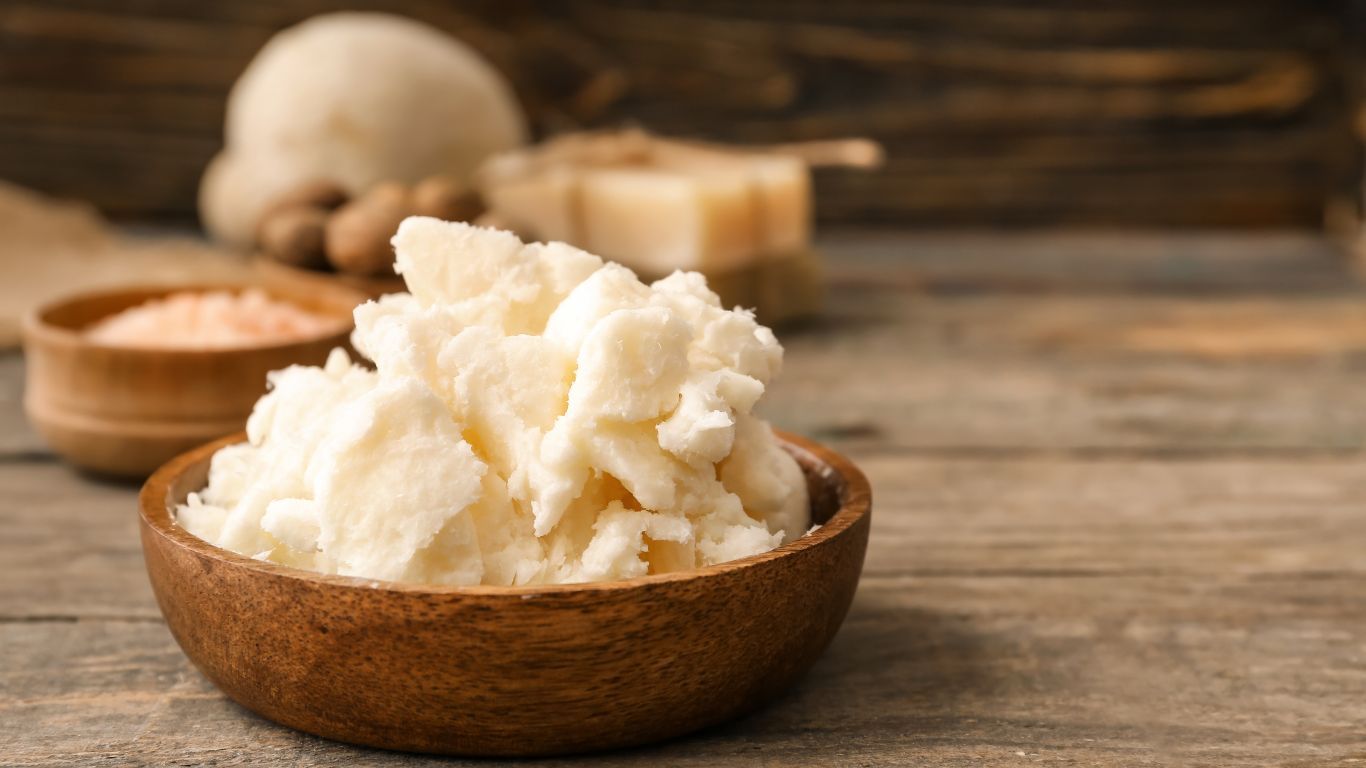 bowl of shea butter